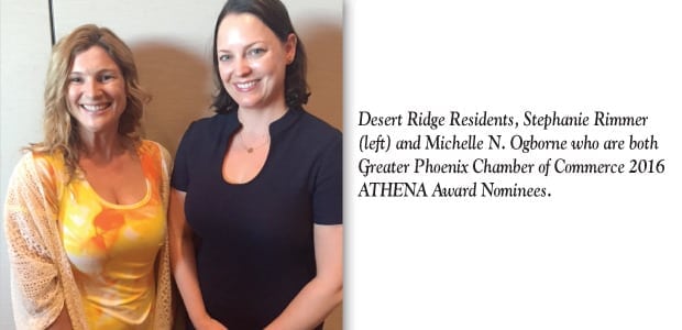 Desert Ridge Residents are Athena Award Nominees