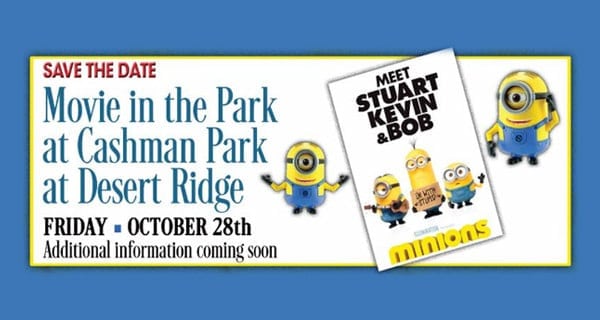 Movie in the Park at Cashman Park