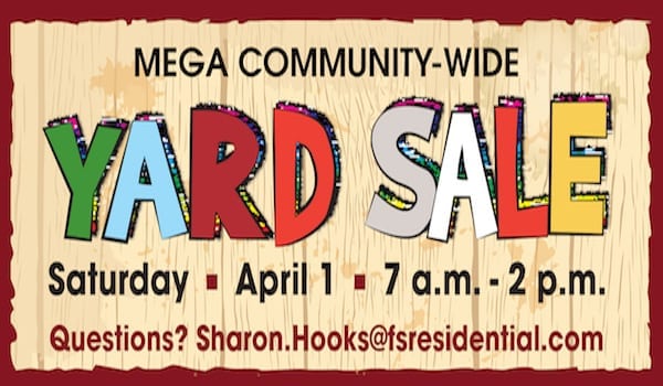 Spring Semi-Annual Community Wide Yard Sale