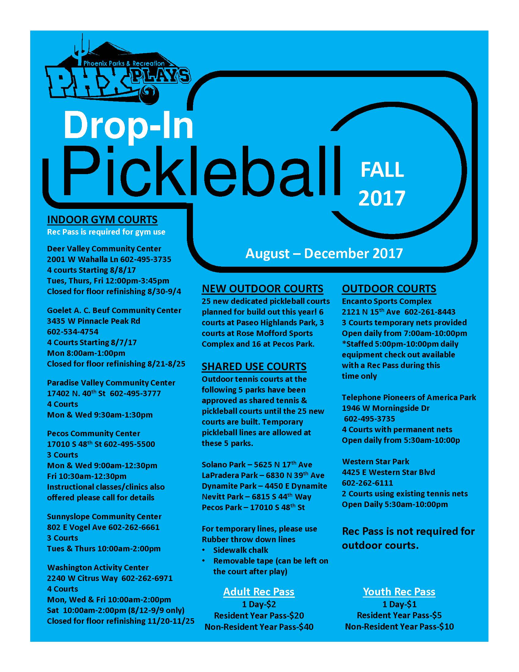 Fall 2017 Pickleball ScheduleIMG