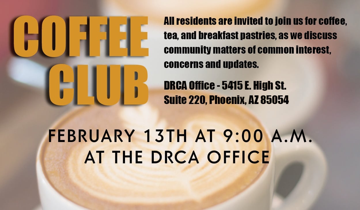 Coffee Club – June 14th at 9:00 a.m. @ Cambria Suites