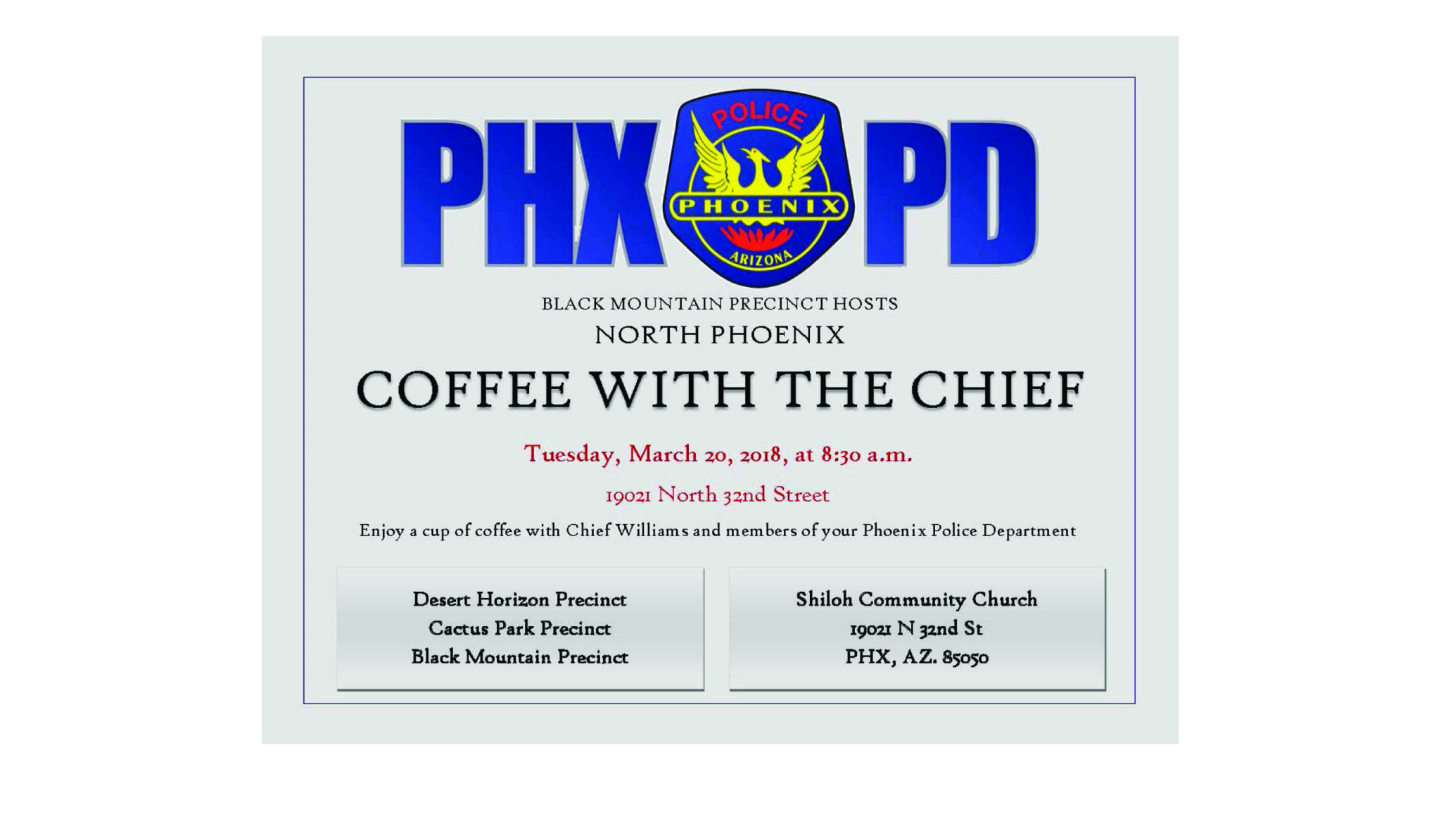 Coffee with the Chief