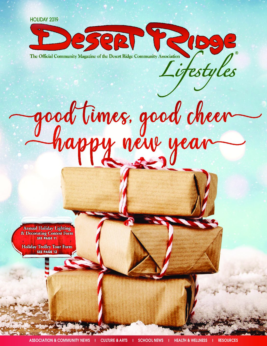 DESERT RIDGE LIFESTYLES MAGAZINE – HOLIDAY 2019