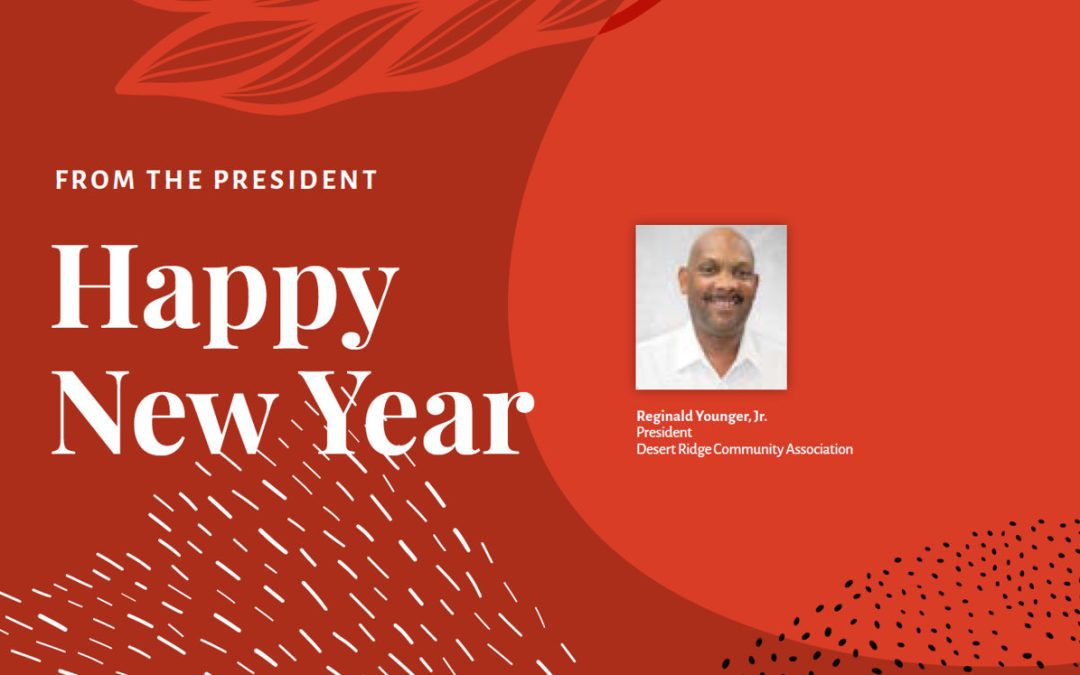 From the President: Happy New Year