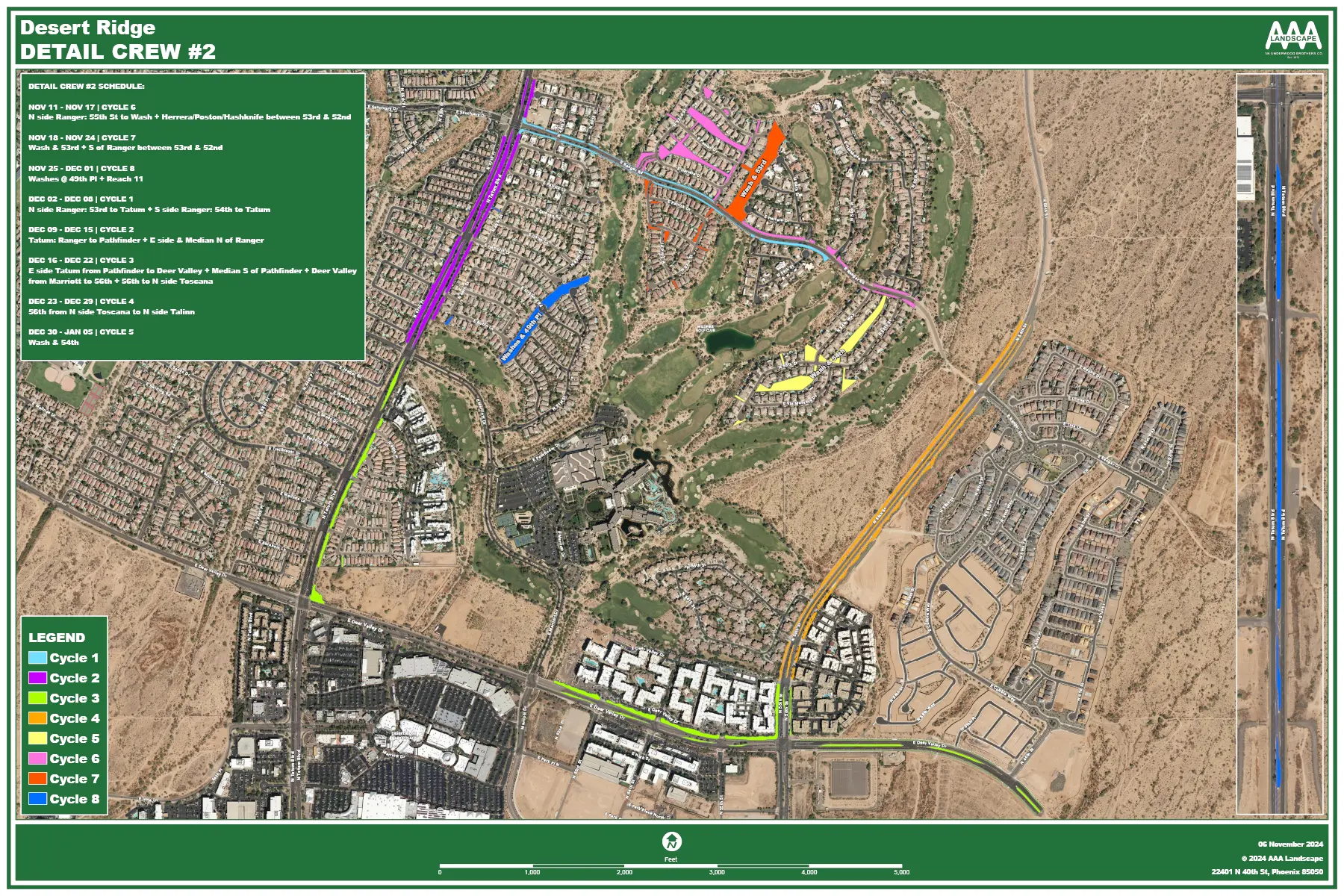 Desert Ridge Landscaping Map 2